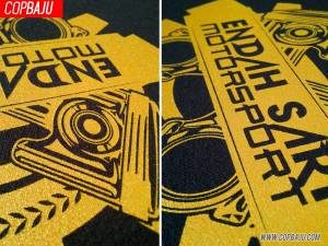Copbaju#Istimewa Cetakan Gold Baju Endah Sari Motorsport